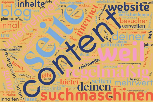 99 Gründe für Dein Blog - Wortwolke